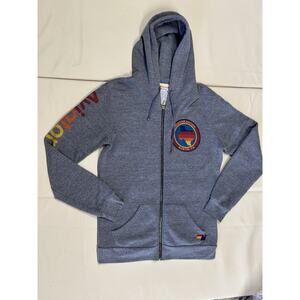 Aviator Nation Austin Texas Lightweight Pullover Hoodie Women Large Gray
